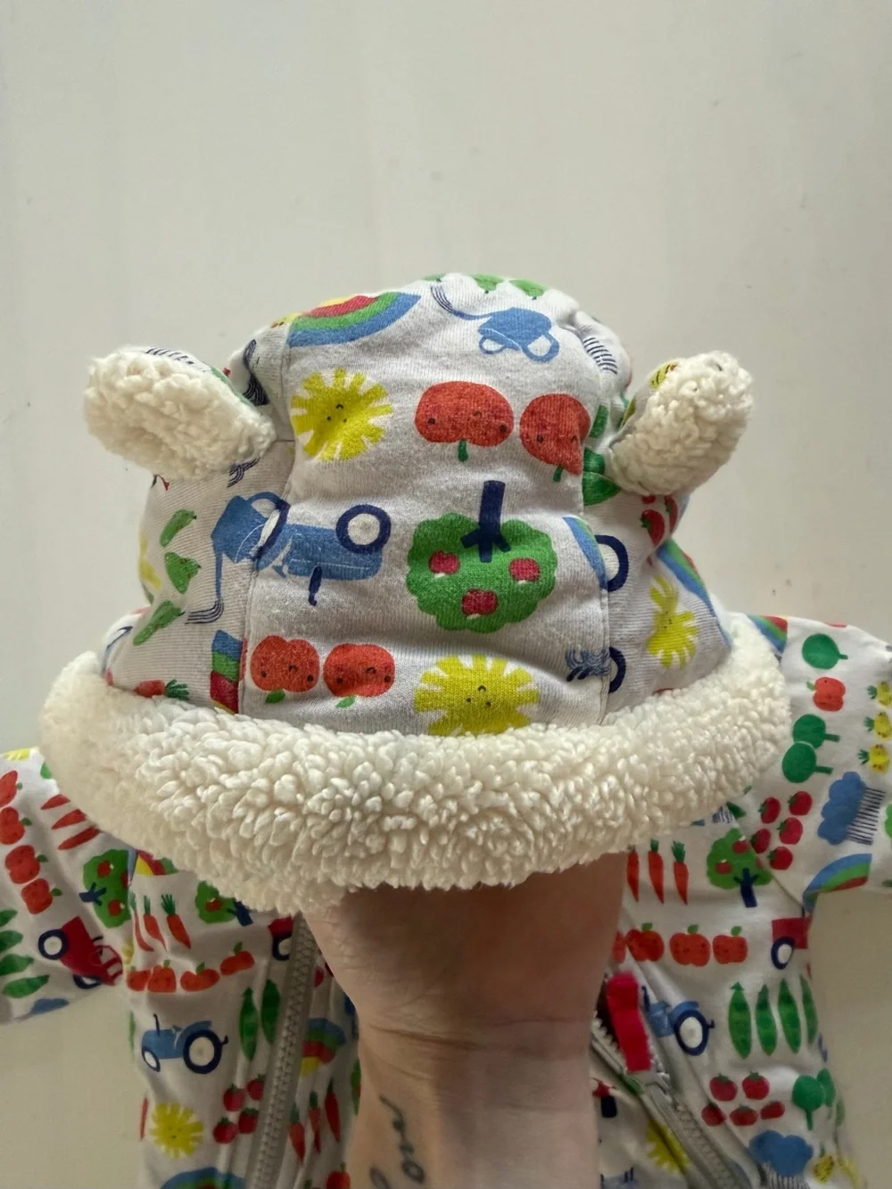 Mini Boden Farm Cozy Pram Suit 9–12 Months One-Piece Bunting
